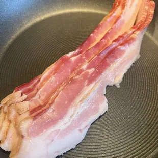 Thick cut bacon