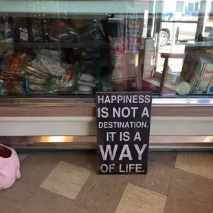 The bacon and deli case.