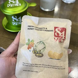 Complimentary snack during grand opening