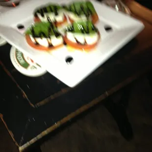 a plate of appetizers