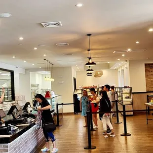 Inside the bakery.