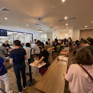 The line I was waiting in to get my bread