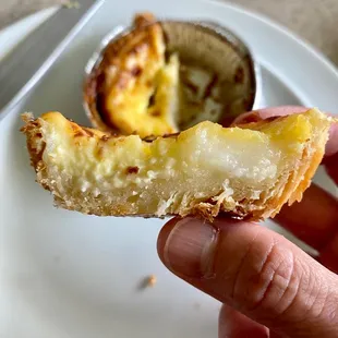 Mochi egg custard tart