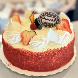 Red Velvet birthday Cake