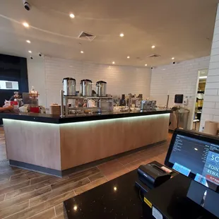 Drinks pick-up area.