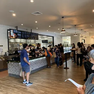 The cashier area