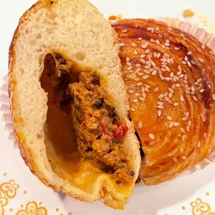 Inside the Aussie meat pie. It&apos;s a must!