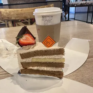 Coffee Creme Brulee Cake