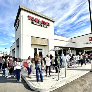 Long line on opening day!