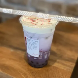 Iced Taro Lavender Latte