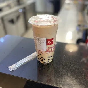 Iced Boba Milk Tea