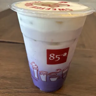 Taro Lavendar Latte with Oatmilk