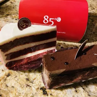 Red velvet and tuxedo cake