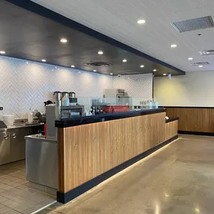 the counter area