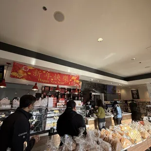 Interior of the bakery