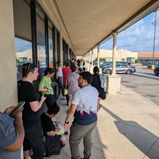 The line...
