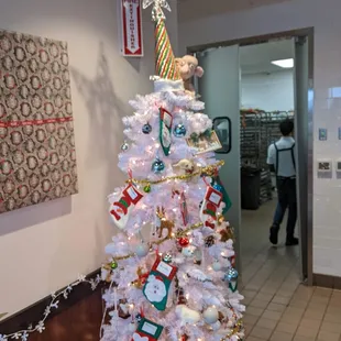 a decorated christmas tree