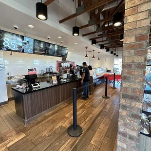 the interior of the restaurant