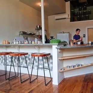 The counter/kitchen, where's the magic happens