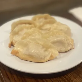 Pan Fried Pork and Shrimp Dumplings