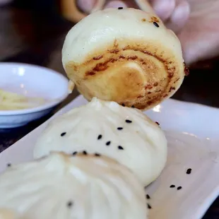 Pan fried pork soup bun @serenaventures