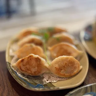 Chicken and Corn Pan Fried Dumplings