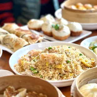 a variety of chinese dishes