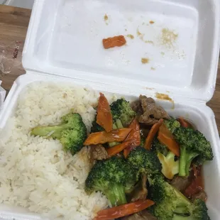 Beef and brocoli