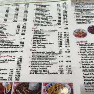 menu, sushi and sashimi