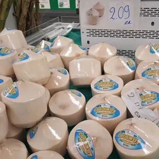 Young coconuts