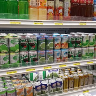 One of my favorite section of the markets. So many different drinks the I can pick up and drink.