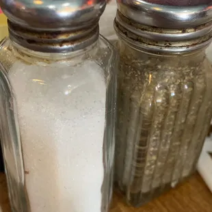 Nasty stuff on the s&amp;p shakers that looks like years of laziness.