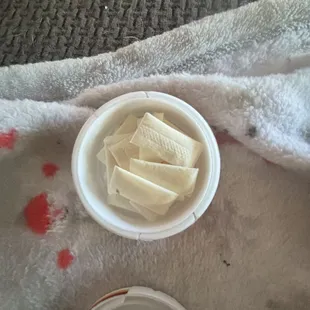 Here where the pouches are bigger than regular and discolored is also how I knew these were counterfeit