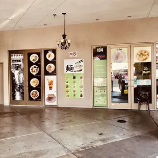 The outside. View of the shop