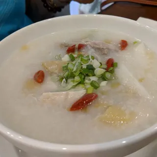 34. Mountain Yam and Salted Chicken Congee