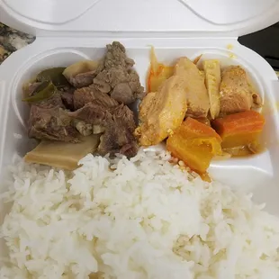 combo 2 items + rice $4.49