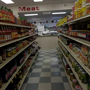 a grocery store aisle