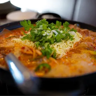ARMY STEW (BU DAE GGI GAE) goes great with drinks!