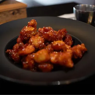 KOREAN STYLE SPICY BONELESS CHICKEN ! I missed my focus point ‍ but the dish was beautiful and delicious nonetheless!