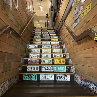 Stairs to go to the store
