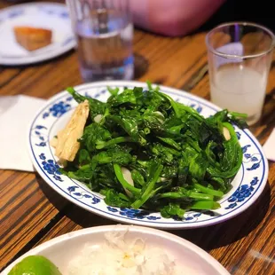Peashoots W/ Tofu Skin