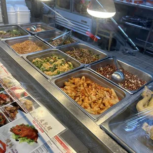 a variety of food items