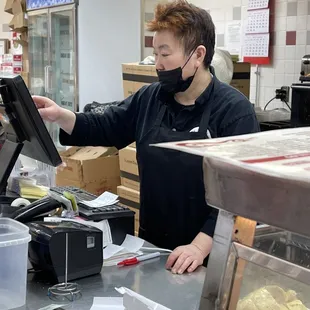 The rude female manager.