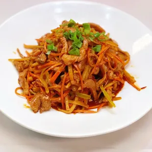 Shredded pork in garlic sauce