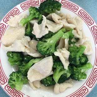 Chicken Broc with white sauce (requested)