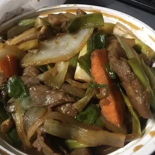 Mongolian beef. Work night dinner.