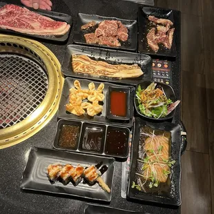 Wagyu, Sushi, Ribeye