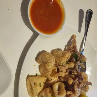 FRESH made from scratch calamari appetizer