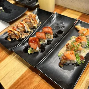 888 k special, crunchy chili salmon, salmon lover