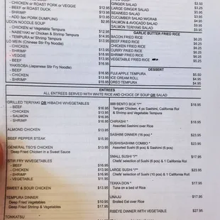 Menu page 1